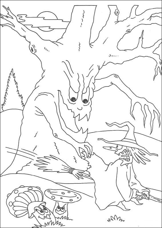 Plansa de colorat cu Halloween 135 41